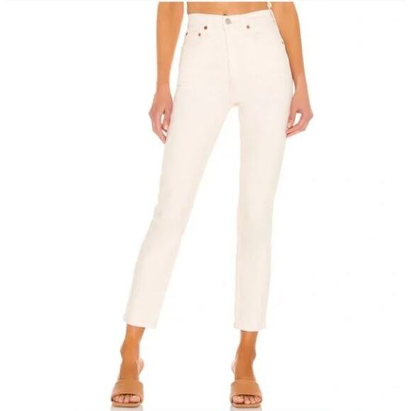 Re/Done 90s High Rise Ankle Crop Jeans Size 29 - Picture 1 of 3